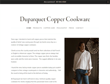 Tablet Screenshot of duparquet.com